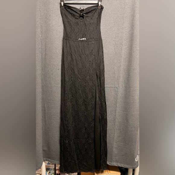 NEW - Lucy In the Sky Lace Cutout Strapless Maxi Dress in Black - Size Small - Picture 6 of 11